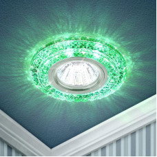 Светильник DK LD3 SL/WH+GR декор со светодиодной подсветкой (белый+зеленый) прозр. ЭРА Б0019204