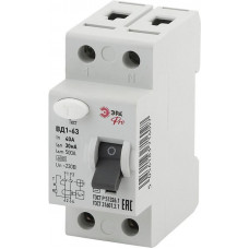 Выключатель дифференциального тока (УЗО) 1P+N 40А 30мА ВД1-63 Pr