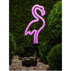 Светильник садовый неоновый ERASF012-30 Фламинго солнечная батар
