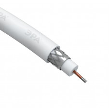 Кабель коаксиальный RG-6U CCS/(оплетка Al 48%) PVC 75Ом бел. 100