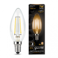 Лампа светодиодная филаментная Filament 7Вт свеча 2700К тепл. бе