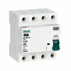 Выключатель дифференциального тока 4P 40А 30мА тип AC 6кА УЗО-03