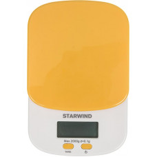 Весы кухонные электронные SSK2158 макс.вес:2кг оранж. STARWIND 3
