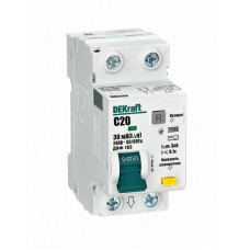 Выключатель автоматический дифференциального тока 2п C 20А 30мА тип AC 4.5кА ДИФ-103NEW Sche 16053DEK