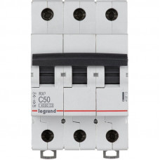 Выключатель автоматический модульный 3п C 50А 4.5кА RX3 Leg 4197