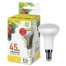 Лампа светодиодная LED-R50-standard 5Вт 3000К тепл. бел. E14 450