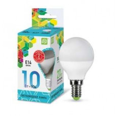 Лампа светодиодная LED-Шар-standard 10Вт 4000К нейтр. бел. E14 900лм 230В ASD 4690612015453