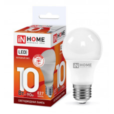 Лампа светодиодная LED-A60-VC 10Вт грушевидная 230В E27 6500К 950лм IN HOME 4690612020228
