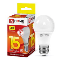 Лампа светодиодная LED-A60-VC 15Вт грушевидная 230В E27 3000К 1430лм IN HOME 4690612020266