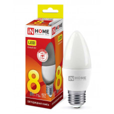 Лампа светодиодная LED-СВЕЧА-VC 8Вт свеча 230В E27 3000К 760лм I