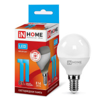 Лампа светодиодная LED-ШАР-VC 11Вт шар 4000К нейтр. бел. E14 1050лм 230В IN HOME 4690612020594