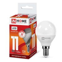 Лампа светодиодная LED-ШАР-VC 11Вт шар 230В E14 6500К 1050лм IN HOME 4690612024929