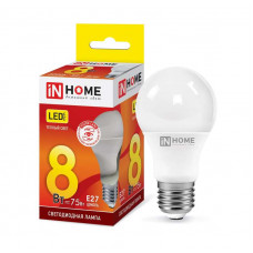 Лампа светодиодная LED-A60-VC 8Вт грушевидная 230В E27 3000К 760