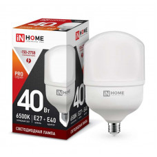 Лампа светодиодная LED-HP-PRO 40Вт 230В 6500К E27 3800лм с адапт