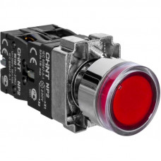 Кнопка управления NP2-BW3465 1НО+1НЗ красн. AC/DC 230В(LED) IP40
