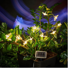 Светильник светодиодный Каскад Полет бабочки 2.5м садовый с выно
