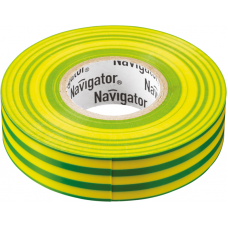 Изолента ПВХ 15мм (рул.20м) жел/зел. NIT-B15-20/YG Navigator 711