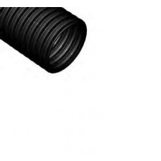 Труба гофрированная ПНД легкая d63мм с протяжкой черн. (уп.15м) 