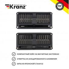 Набор отверток для точных работ RA-02 30 предметов Kranz KR-12-4