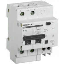 Выключатель автоматический дифференциального тока 2п 25А 30мА АД