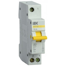 Выключатель-разъединитель трехпозиционный 1п ВРТ-63 16А IEK MPR1