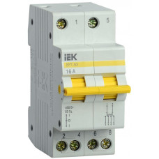 Выключатель-разъединитель трехпозиционный 2п ВРТ-63 16А IEK MPR1
