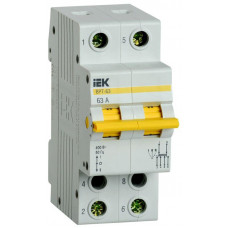Выключатель-разъединитель трехпозиционный 2п ВРТ-63 63А IEK MPR1