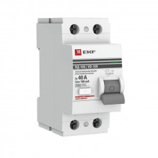 Выключатель дифференциального тока (УЗО) 2п 40А 100мА тип AC ВД-